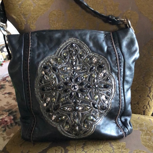 Brighton Handbags - Brighton Anju Beaded Bag EUC